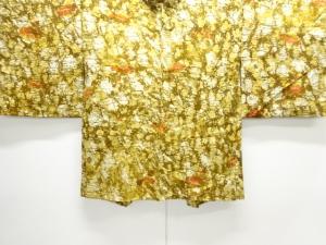 花に氷割れ模様羽織